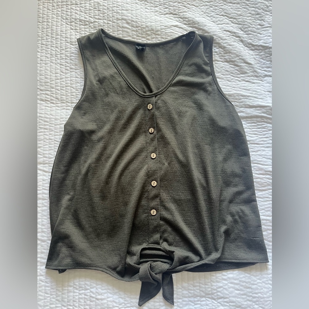 Dark green tank top